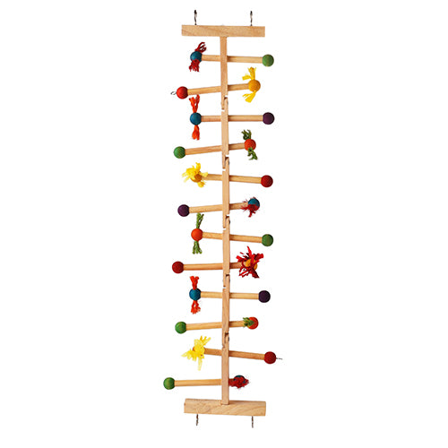 Wooden ladder for large birds
