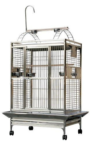 A&E 8003628 Stainless Steel - 36"x28"x66" Play Top Cage