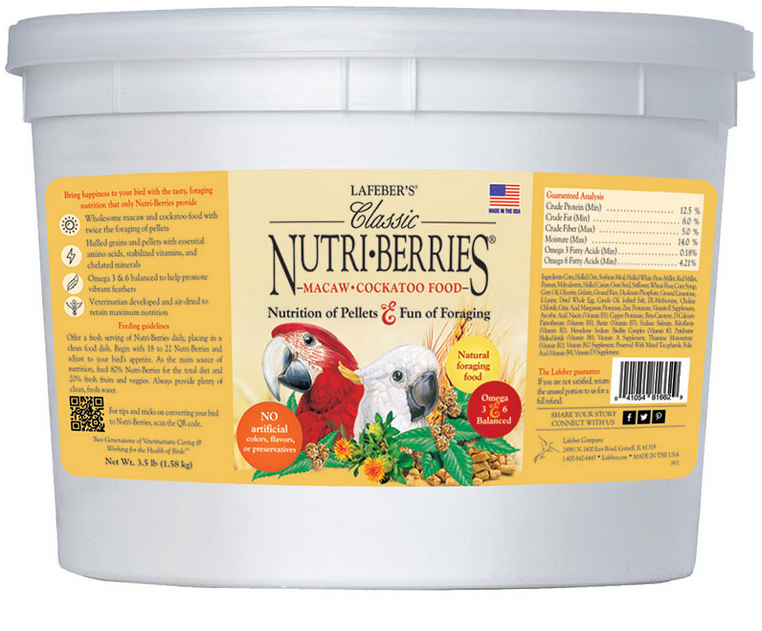 Lafeber Classic Nutri-Berries Macaw 3.5lb